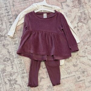 Carters baby girl set